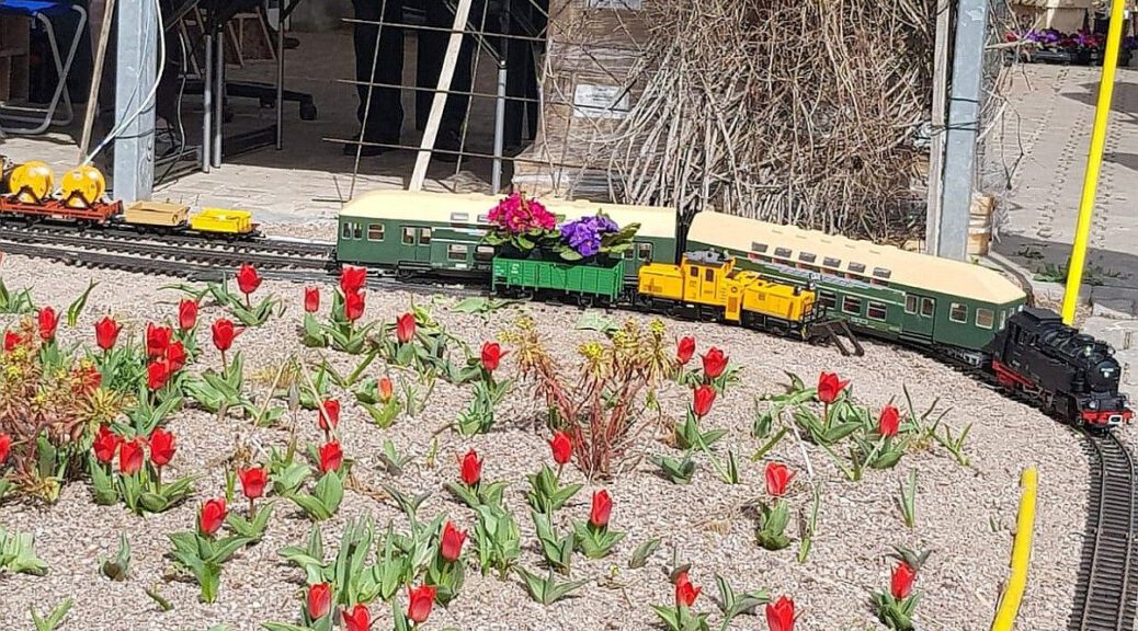 Gartenbahn bei Klenart-Stauden März 2023