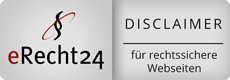 Siegel eRecht24 Disclaimer